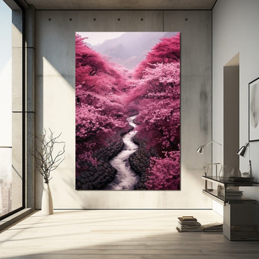 Painting of Japanese Cherry Blossoms
